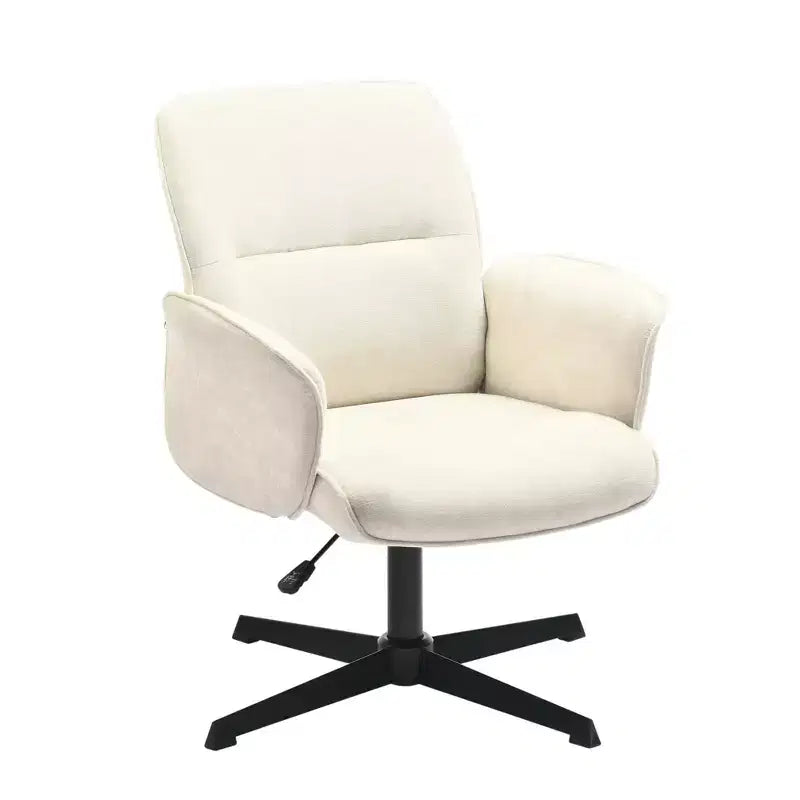 Homy Casa Adjustable Swivel Task Chair with Padded Arms for Small Home Office & Vanity