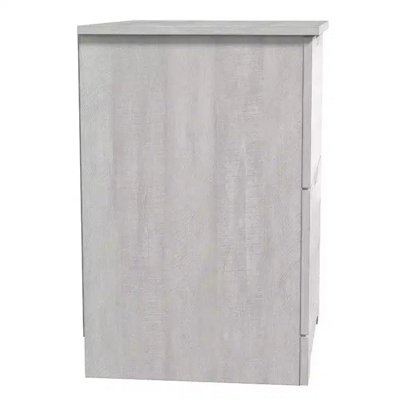 Galano Modern 2-Drawer Nightstand with Cutout Handles 18.7 W 15.7 D 23.7 H