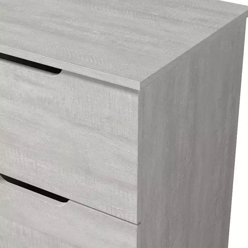 Galano Modern 2-Drawer Nightstand with Cutout Handles 18.7 W 15.7 D 23.7 H