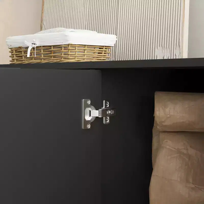 GDFStudio Aurora Modern Fluted Sideboard Buffet Cabinet with Adjustable Shelves