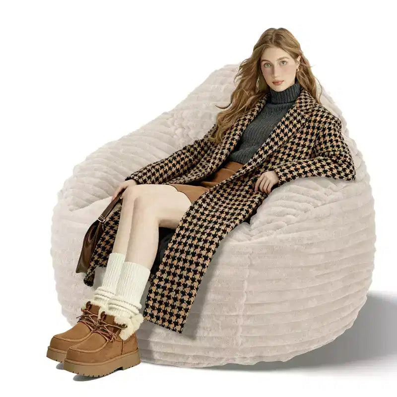 TUYOHW Oversized Bean Bag Sofa for Adults, Bean Bag Couch with Removable Cover&High-Density Foam, Comfy Chairfor Bedroom and Living Room