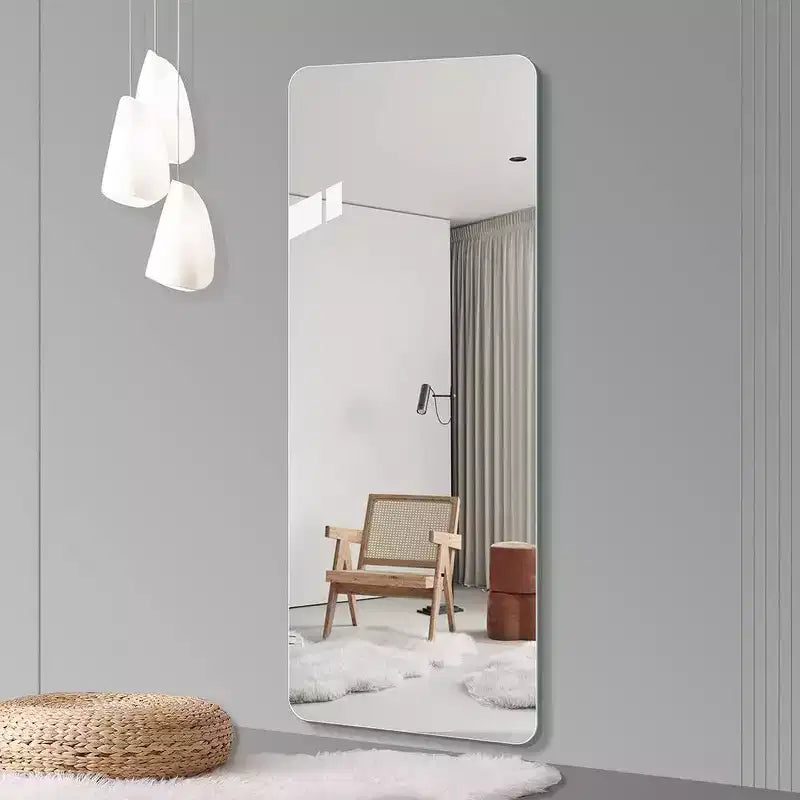 TUYOHW Modern Full Length Body Mirror for Bedroom,Dressing Room,Explosion-proof Standing Full Wall Mirror with Round Corner,64.9