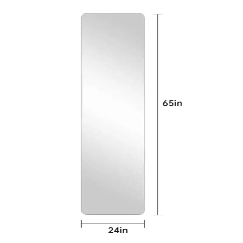TUYOHW Modern Full Length Body Mirror for Bedroom,Dressing Room,Explosion-proof Standing Full Wall Mirror with Round Corner,64.9