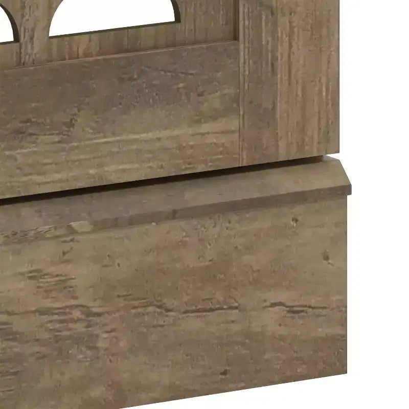 Galano End Table with Drawer and Cabinet Storage 22 W 14 D 25 H
