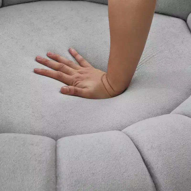 360 Swivel Round Accent Chair, Swivel Chair Sofa Chair Barrel Chair Round Club Chair for Living Room and Bedroom - ModernLuxe