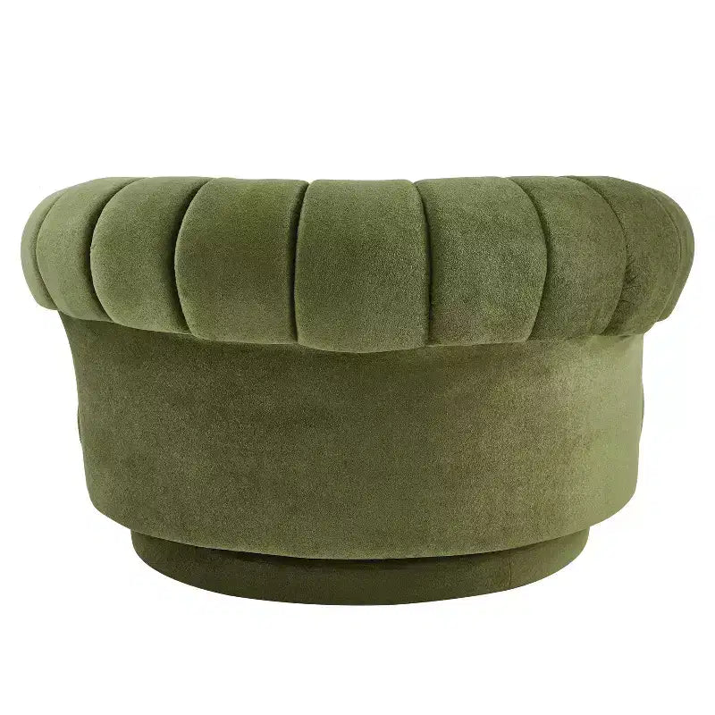 360 Swivel Round Accent Chair, Swivel Chair Sofa Chair Barrel Chair Round Club Chair for Living Room and Bedroom - ModernLuxe