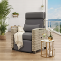 Chaise longue en rotin