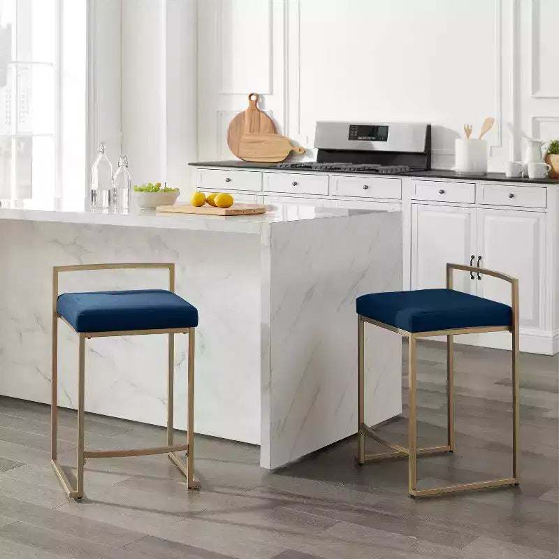 Set of 2 Harlowe Counter Height Barstools - Crosley