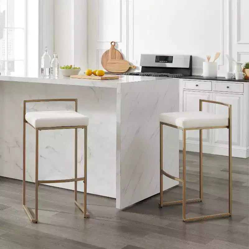 Set of 2 Harlowe Counter Height Barstools - Crosley