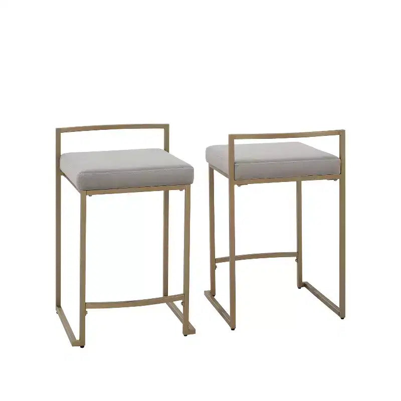 Set of 2 Harlowe Counter Height Barstools - Crosley