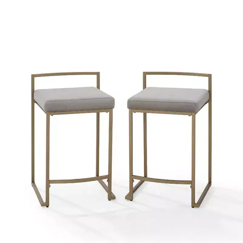 Set of 2 Harlowe Counter Height Barstools - Crosley