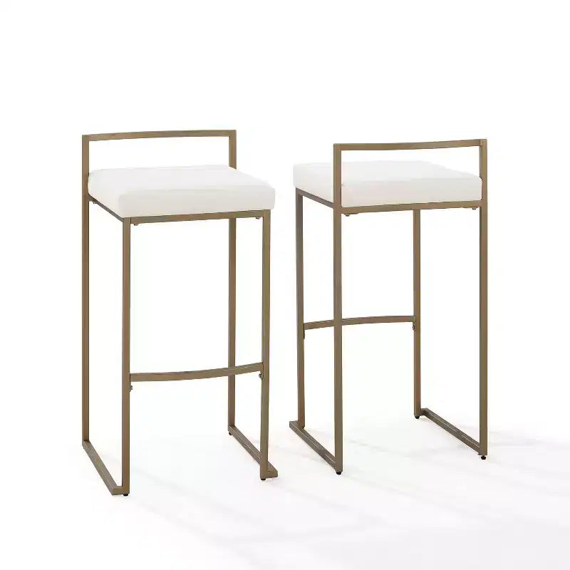 Set of 2 Harlowe Counter Height Barstools - Crosley
