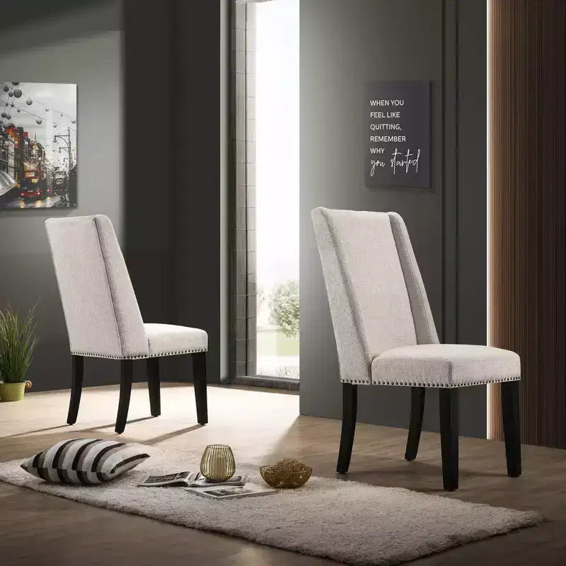 Carolina Living Set of 2 Laurant Upholstered Dining Chairs